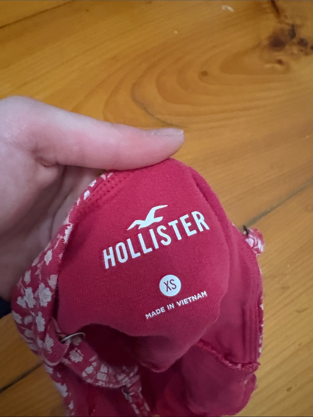 Hollister Fuchsia Floral Ruched Tank - Picture 3 of 3